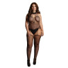 Le Désir Body Porte-Jarretelles CHOKER FISHNET Noir